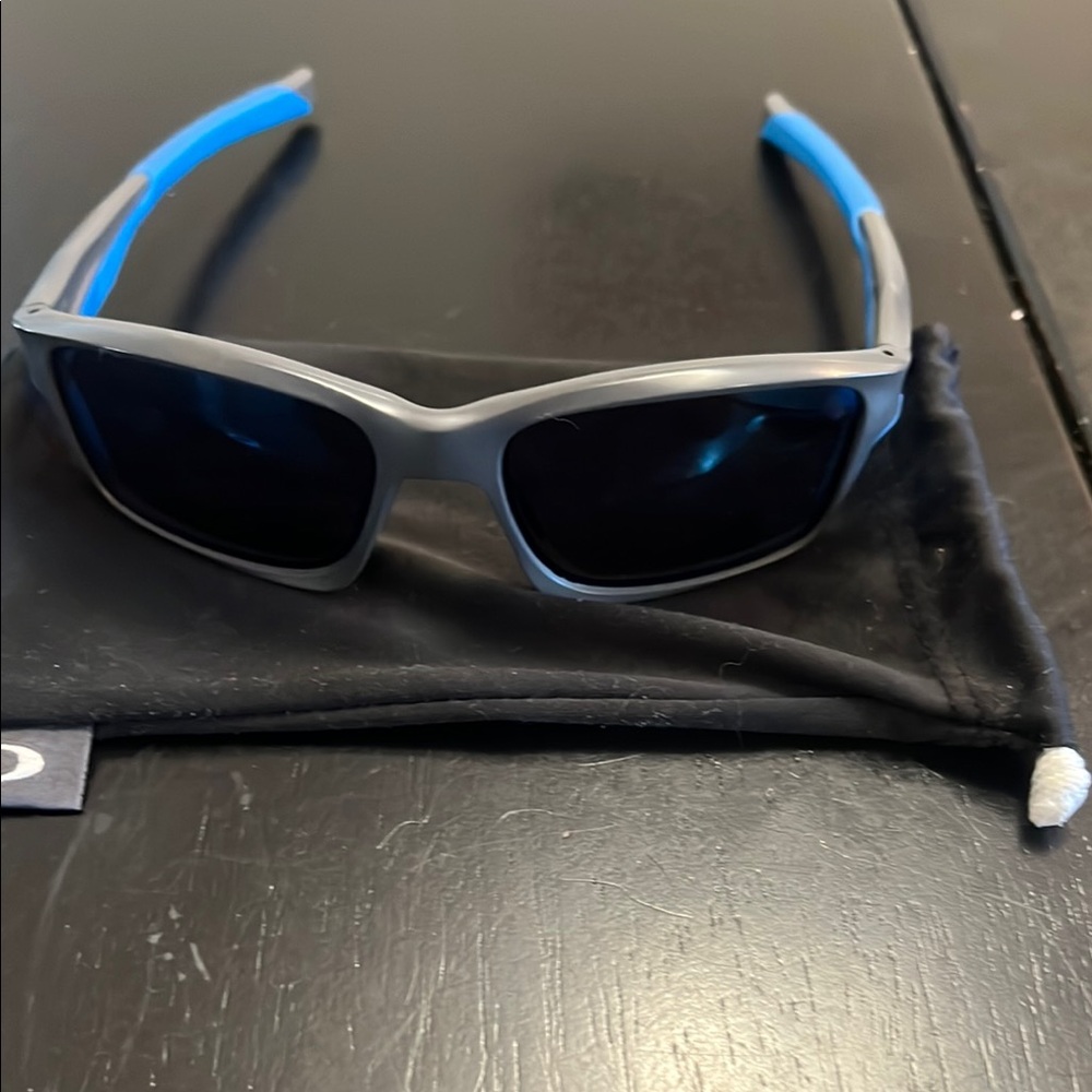 Oakley Gray and Blue Sunglasses